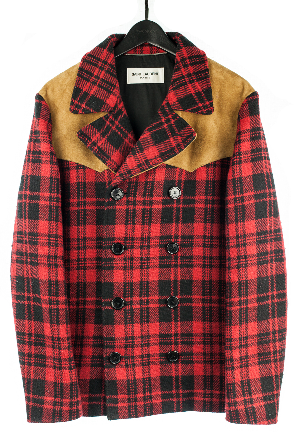 saint laurent plaid jacket